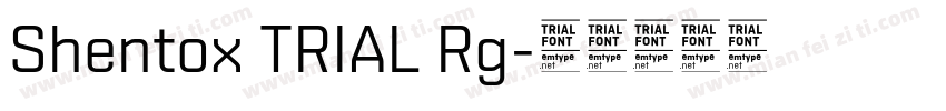 Shentox TRIAL Rg字体转换